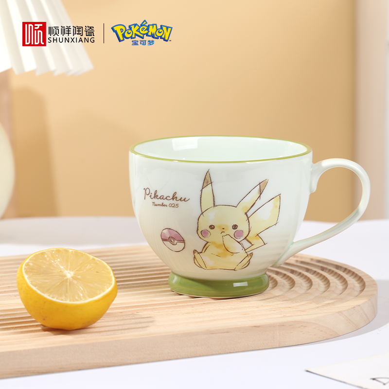 顺祥陶瓷宝可梦联名款早餐杯2025新款