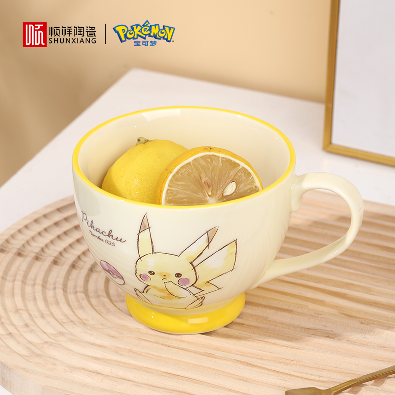 顺祥陶瓷宝可梦联名款早餐杯2025新款