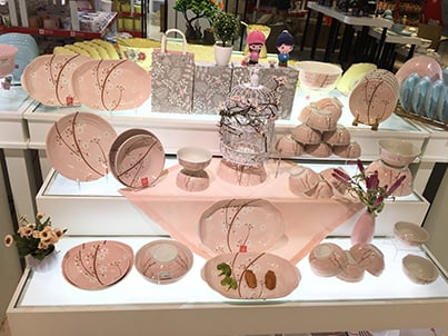 陶瓷餐具樱之魅影红色